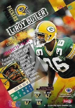 1994 Stadium Club - Super Teams Super Bowl XXIX #63 LeRoy Butler Back