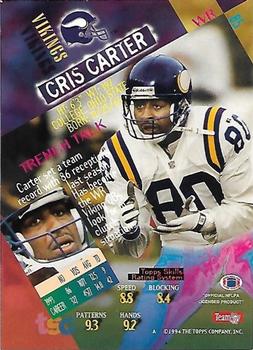 1994 Stadium Club - Super Teams Super Bowl XXIX #85 Cris Carter Back