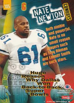 1994 Stadium Club - Super Teams Super Bowl XXIX #105 Nate Newton Back
