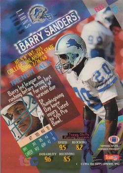 1994 Stadium Club - Super Teams Super Bowl XXIX #165 Barry Sanders Back