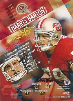 1994 Stadium Club - Super Teams Super Bowl XXIX #237 Harris Barton Back