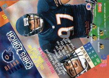 1994 Stadium Club - Super Teams Super Bowl XXIX #291 Chris Zorich Back