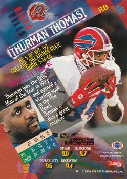 1994 Stadium Club - Super Teams Super Bowl XXIX #483 Thurman Thomas Back