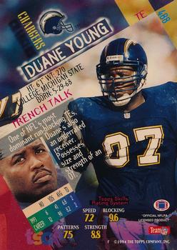 1994 Stadium Club - Super Teams Super Bowl XXIX #488 Duane Young Back