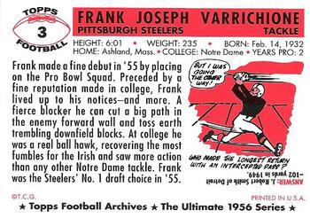 1994 Topps Archives 1956 #3 Frank Varrichione Back