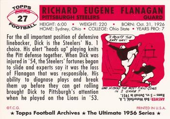 1994 Topps Archives 1956 #27 Dick Flanagan Back