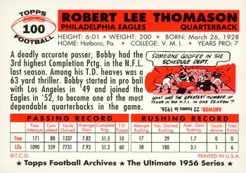 1994 Topps Archives 1956 - Gold #100 Bobby Thomason Back