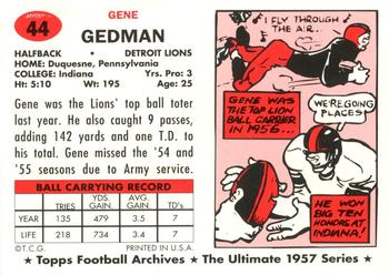 1994 Topps Archives 1957 #44 Gene Gedman Back