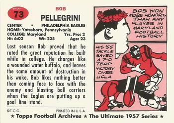 1994 Topps Archives 1957 #73 Bob Pellegrini Back