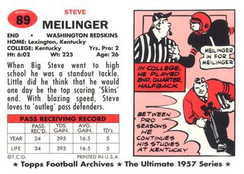 1994 Topps Archives 1957 #89 Steve Meilinger Back