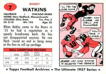 1994 Topps Archives 1957 - Gold #7 Bobby Watkins Back