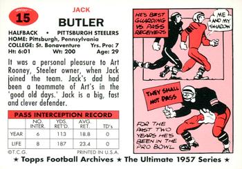 1994 Topps Archives 1957 - Gold #15 Jack Butler Back