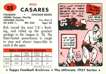 1994 Topps Archives 1957 - Gold #55 Rick Casares Back