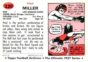 1994 Topps Archives 1957 - Gold #120 Paul Miller Back