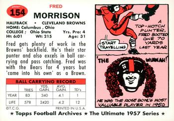 1994 Topps Archives 1957 - Gold #154 Fred Morrison Back