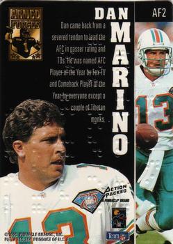 1995 Action Packed - Armed Forces Braille #AF2 Dan Marino Back