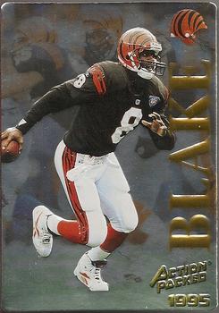 1995 Action Packed - Quick Silver #11 Jeff Blake Front