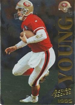 1995 Action Packed - Quick Silver #13 Steve Young Front