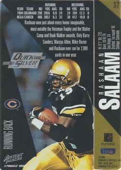 1995 Action Packed - Quick Silver #37 Rashaan Salaam Back