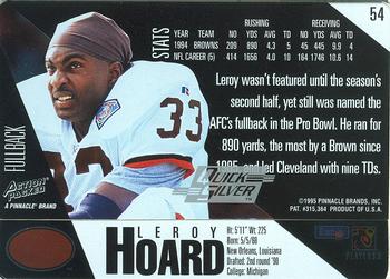 1995 Action Packed - Quick Silver #54 Leroy Hoard Back