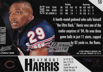 1995 Action Packed - Quick Silver #56 Raymont Harris Back
