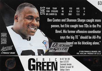 1995 Action Packed - Quick Silver #63 Eric Green Back