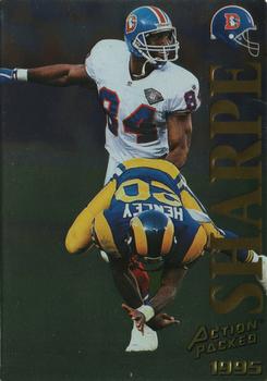 1995 Action Packed - Quick Silver #75 Shannon Sharpe Front