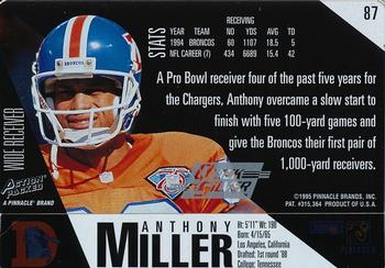 1995 Action Packed - Quick Silver #87 Anthony Miller Back