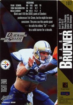 1995 Action Packed - Quick Silver #107 Mark Bruener Back