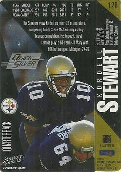 1995 Action Packed - Quick Silver #120 Kordell Stewart Back