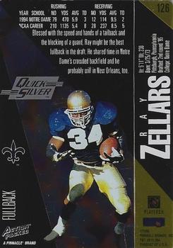 1995 Action Packed - Quick Silver #126 Ray Zellars Back
