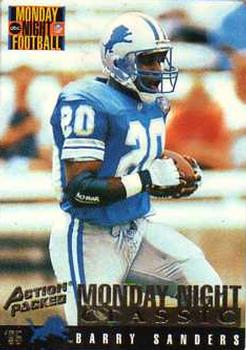 1995 Action Packed Monday Night Football #103 Barry Sanders Front