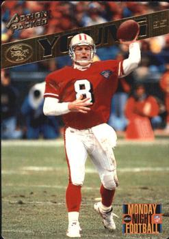 1995 Action Packed Monday Night Football #28 Steve Young Front