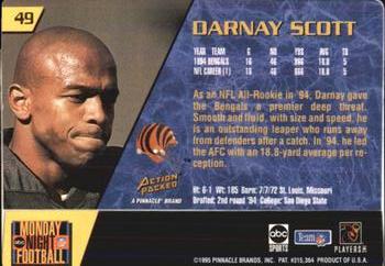 1995 Action Packed Monday Night Football #49 Darnay Scott Back