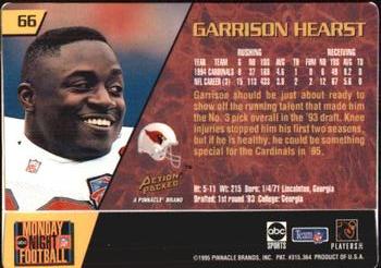 1995 Action Packed Monday Night Football #66 Garrison Hearst Back