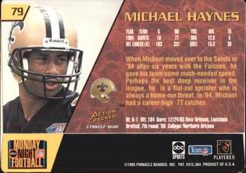 1995 Action Packed Monday Night Football #79 Michael Haynes Back