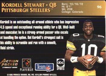 1995 Action Packed Monday Night Football #96 Kordell Stewart Back