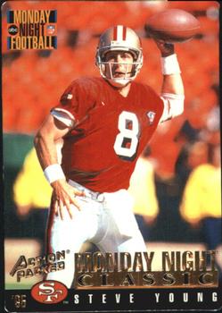 1995 Action Packed Monday Night Football #100 Steve Young Front