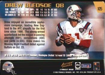 1995 Action Packed Monday Night Football #105 Drew Bledsoe Back
