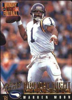 1995 Action Packed Monday Night Football #112 Warren Moon Front