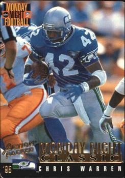1995 Action Packed Monday Night Football #113 Chris Warren Front