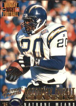 1995 Action Packed Monday Night Football #114 Natrone Means Front