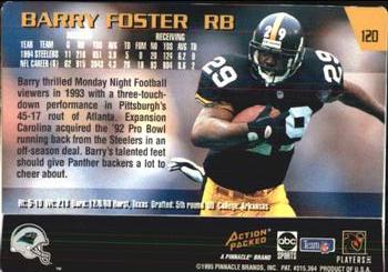 1995 Action Packed Monday Night Football #120 Barry Foster Back