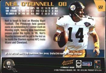 1995 Action Packed Monday Night Football #122 Neil O'Donnell Back