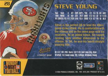 1995 Action Packed Monday Night Football - Highlights #28 Steve Young Back