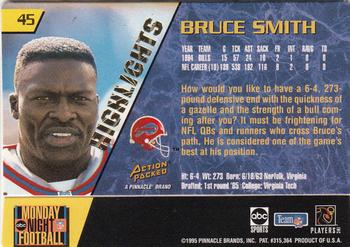 1995 Action Packed Monday Night Football - Highlights #45 Bruce Smith Back