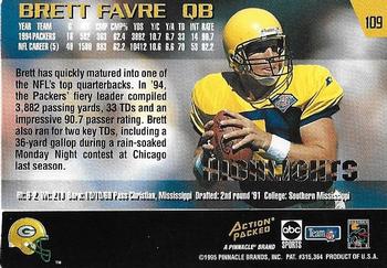 1995 Action Packed Monday Night Football - Highlights #109 Brett Favre Back