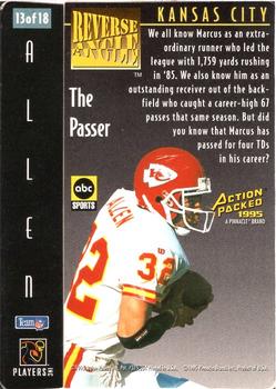 1995 Action Packed Monday Night Football - Reverse Angle #13 Marcus Allen Back