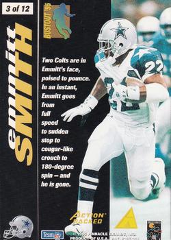 1995 Action Packed Rookies & Stars - Bustout #3 Emmitt Smith Back
