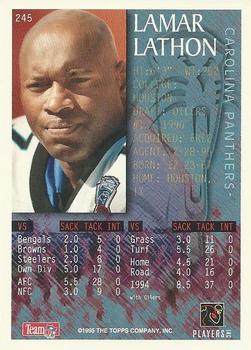 1995 Bowman - Expansion Team Gold #245 Lamar Lathon Back